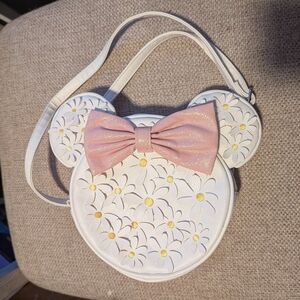 Disney White and Pink Crossbody Bag